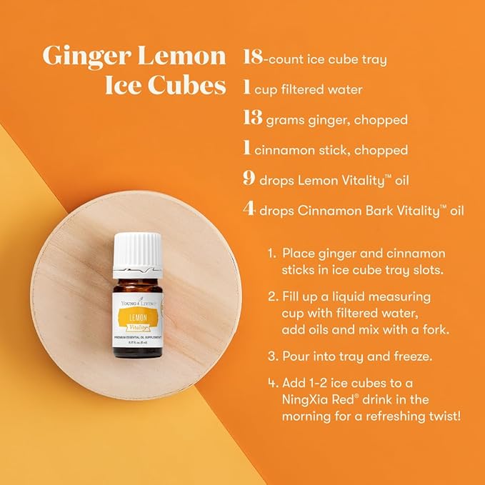 Young Living Essential Oils - Lemon (Limone) - 5ml - 562508 - Enhance Dishes & Beverages with Bright