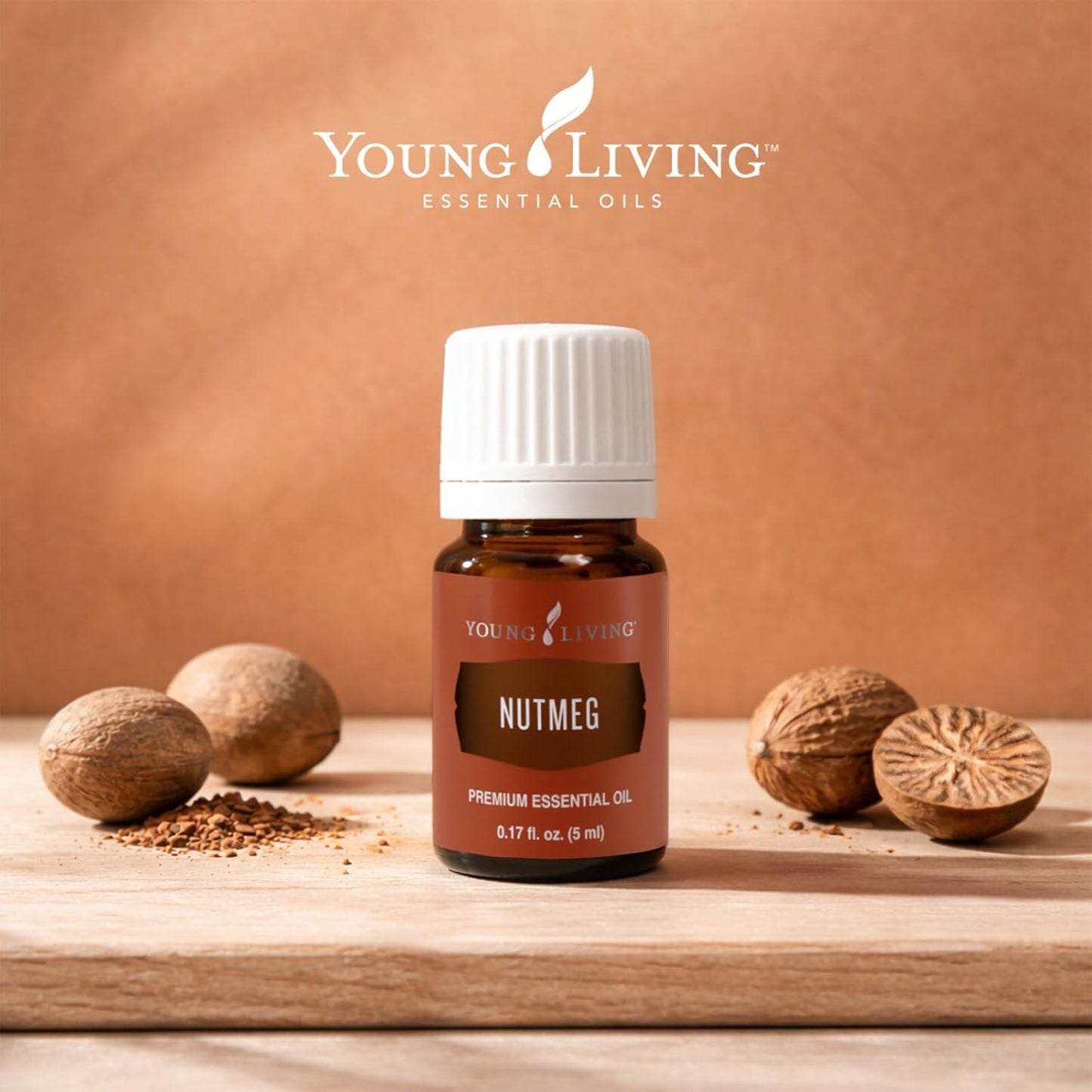 Young Living Essential Oils - Nutmeg (Noce Moscata) - 5ml - 33281 - Essential Oil with Rich, Sweetly Spiced Fragrance