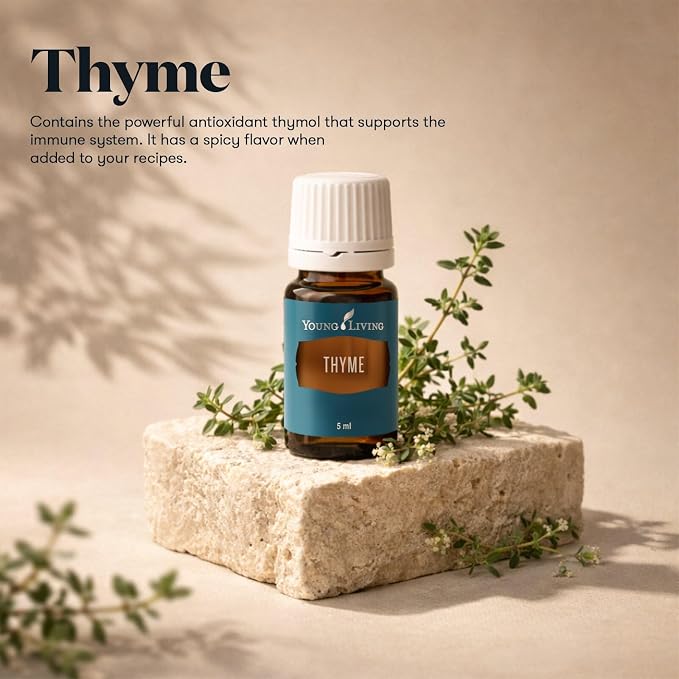 Oli Essenziali YOUNG LIVING - Timo (Thyme) - 15ml - 36536 - Culinary Essential Oil for Recipes, Seasonings & Kitchen Use