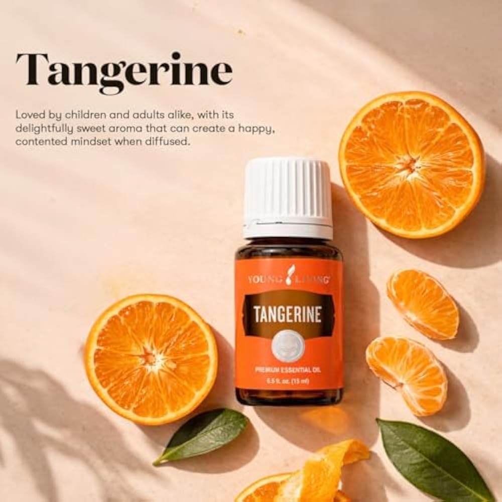 Oli Essenziali YOUNG LIVING - Mandarino (Tangerine) - 15ml - Sweet, Citrus Flavor, Provide Digestive, Lymphatic