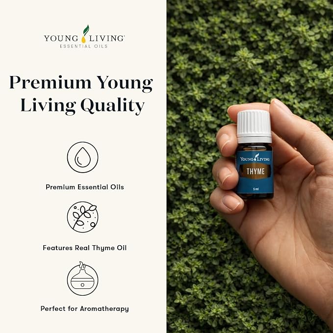 Oli Essenziali YOUNG LIVING - Timo (Thyme) - 15ml - 36536 - Culinary Essential Oil for Recipes, Seasonings & Kitchen Use
