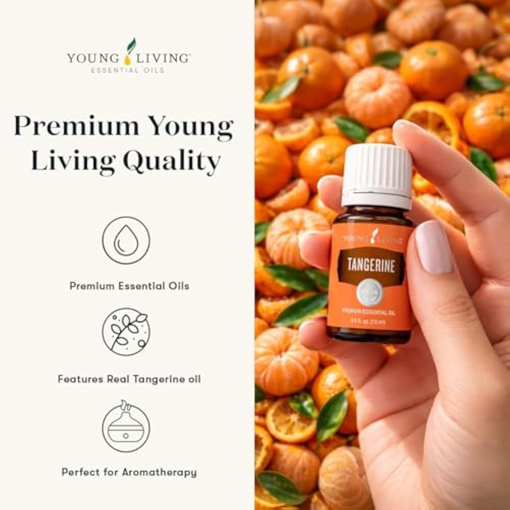 Oli Essenziali YOUNG LIVING - Mandarino (Tangerine) - 15ml - Sweet, Citrus Flavor, Provide Digestive, Lymphatic