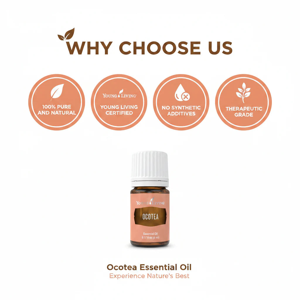Oli Essenziali YOUNG LIVING - Ocotea - 5ml - 33328 - Spiritual Cleansing Rituals | Warm & Spicy Aroma