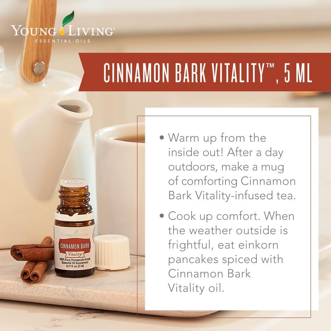 Oli Essenziali YOUNG LIVING - Cinnamon Bark+ 5ml - 558508 - Antioxidant Dietary Supplement Spicy Flavor Enhancer