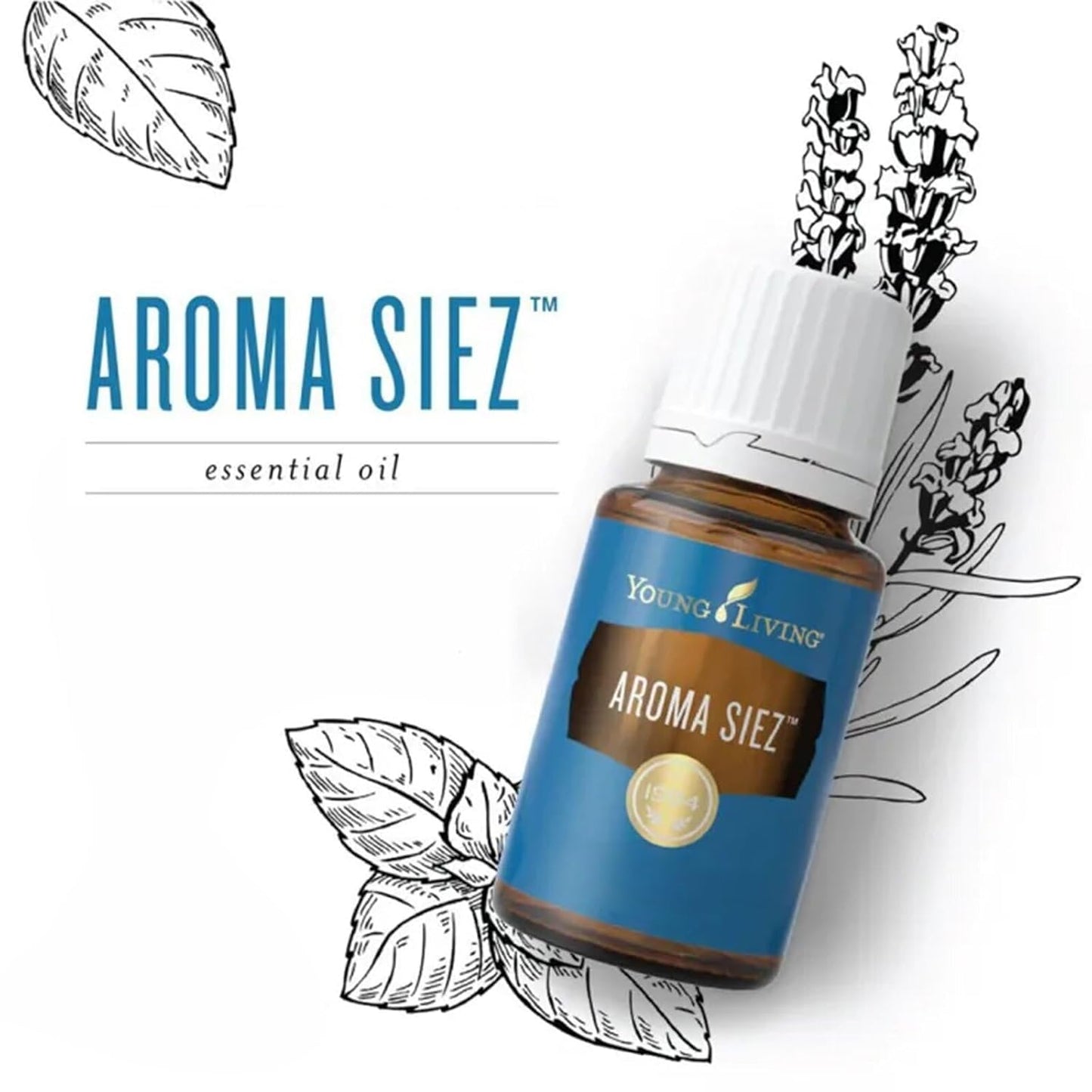 Oli Essenziali YOUNG LIVING - Aroma Siez - 15ml - 37416 - Lavender, Peppermint & Basil Blend