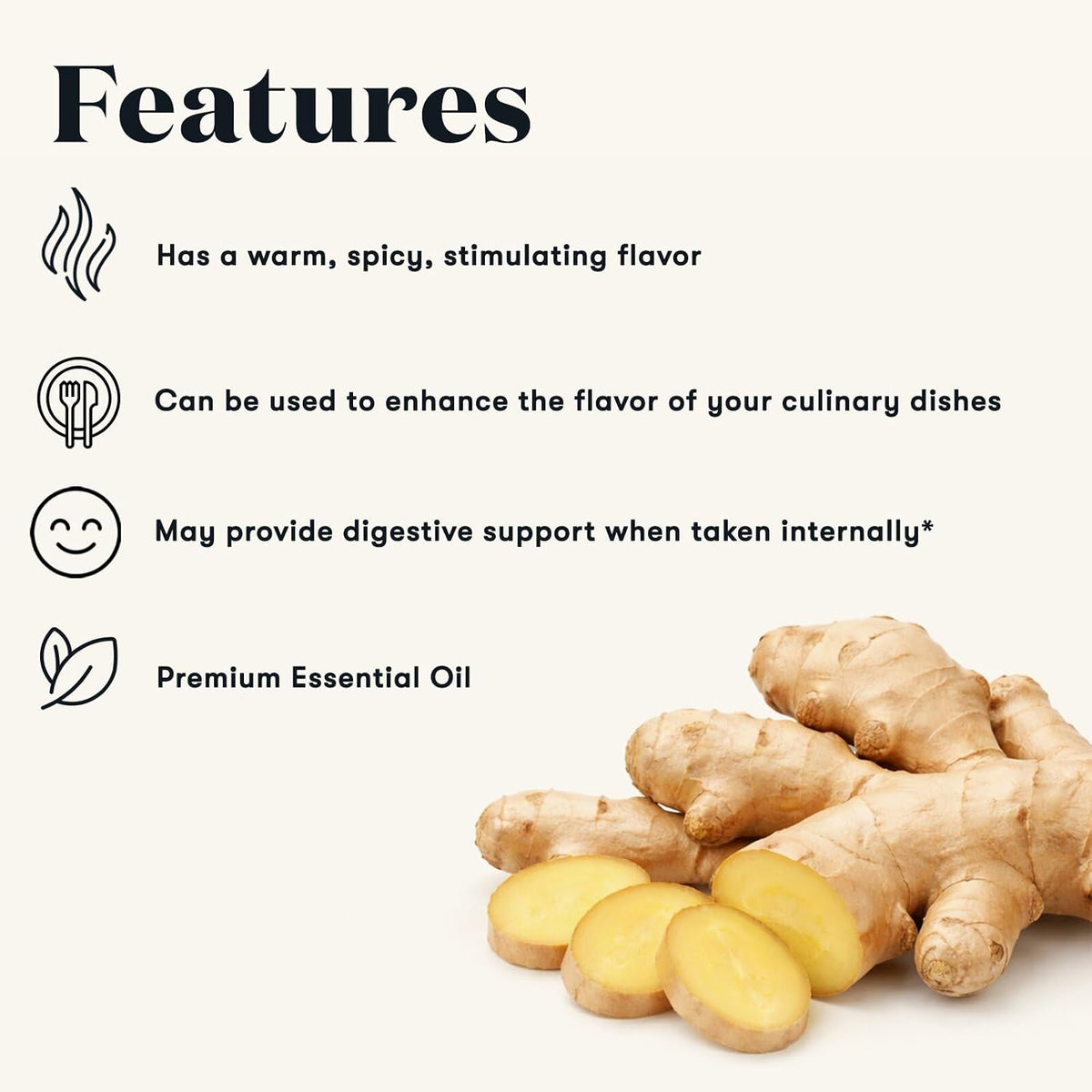 Young Living Essential Oils - Ginger+ (Zenzero+) - 5ml - Natural Flavor Enhancer for Cooking, Relaxation & Wellness