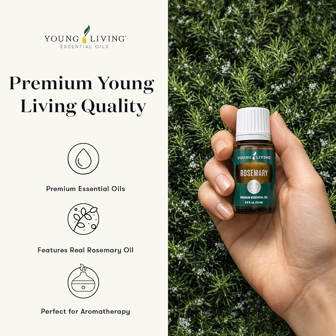 Oli Essenziali YOUNG LIVING - Rosmarino (Rosemary) - 15ml - 32048 - Supports Cognitive Clarity & Relaxation