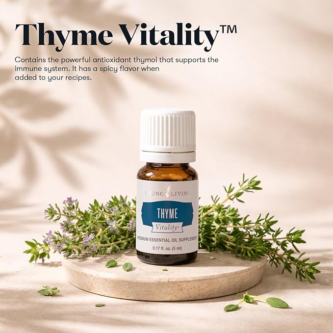 Oli Essenziali YOUNG LIVING - Timo+ (Thyme+) - 5ml - 559708 - Essential Oil for Recipes, Seasonings