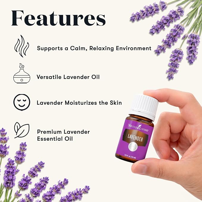 Young Living Essential Oils - Lavanda (Lavender) - 15ml - 32034 - Calms the Mind & Enhances Relaxation