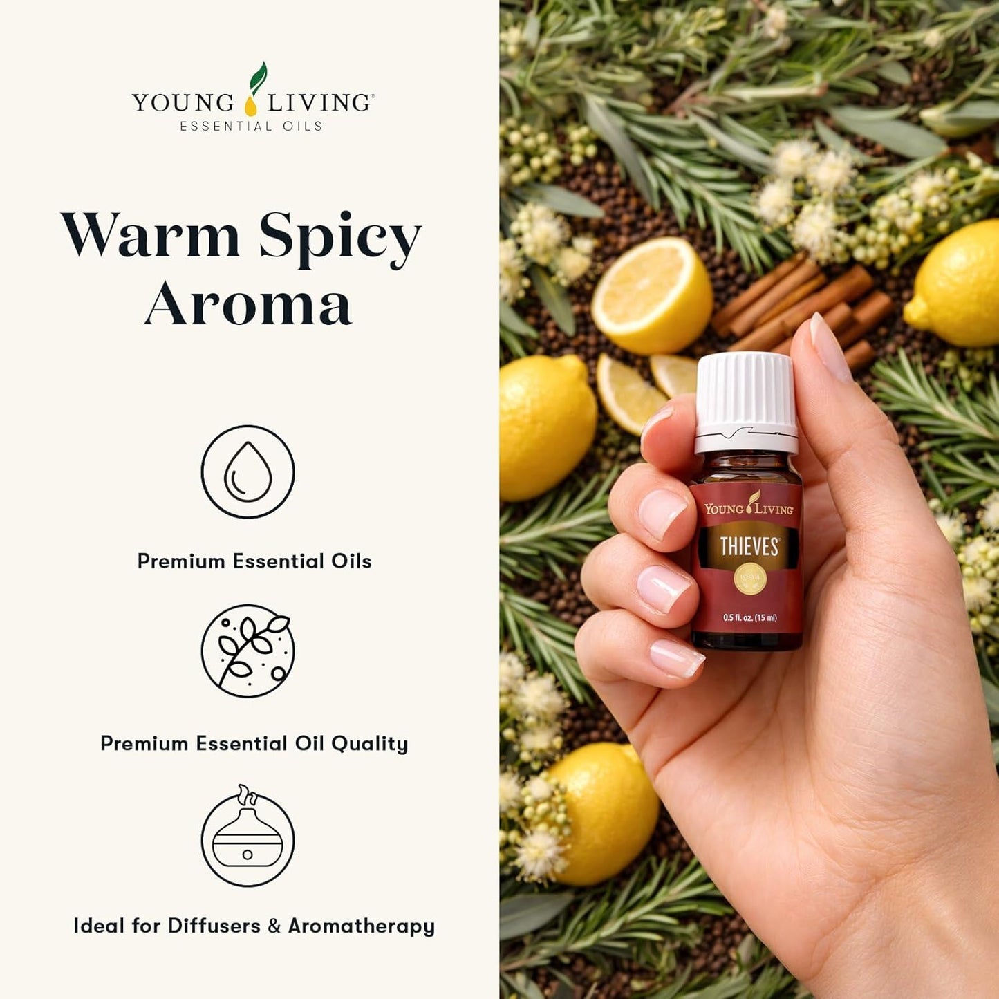 Oli Essenziali YOUNG LIVING - Thieves® Wellness - 15ml - 32146 - Revitalizing