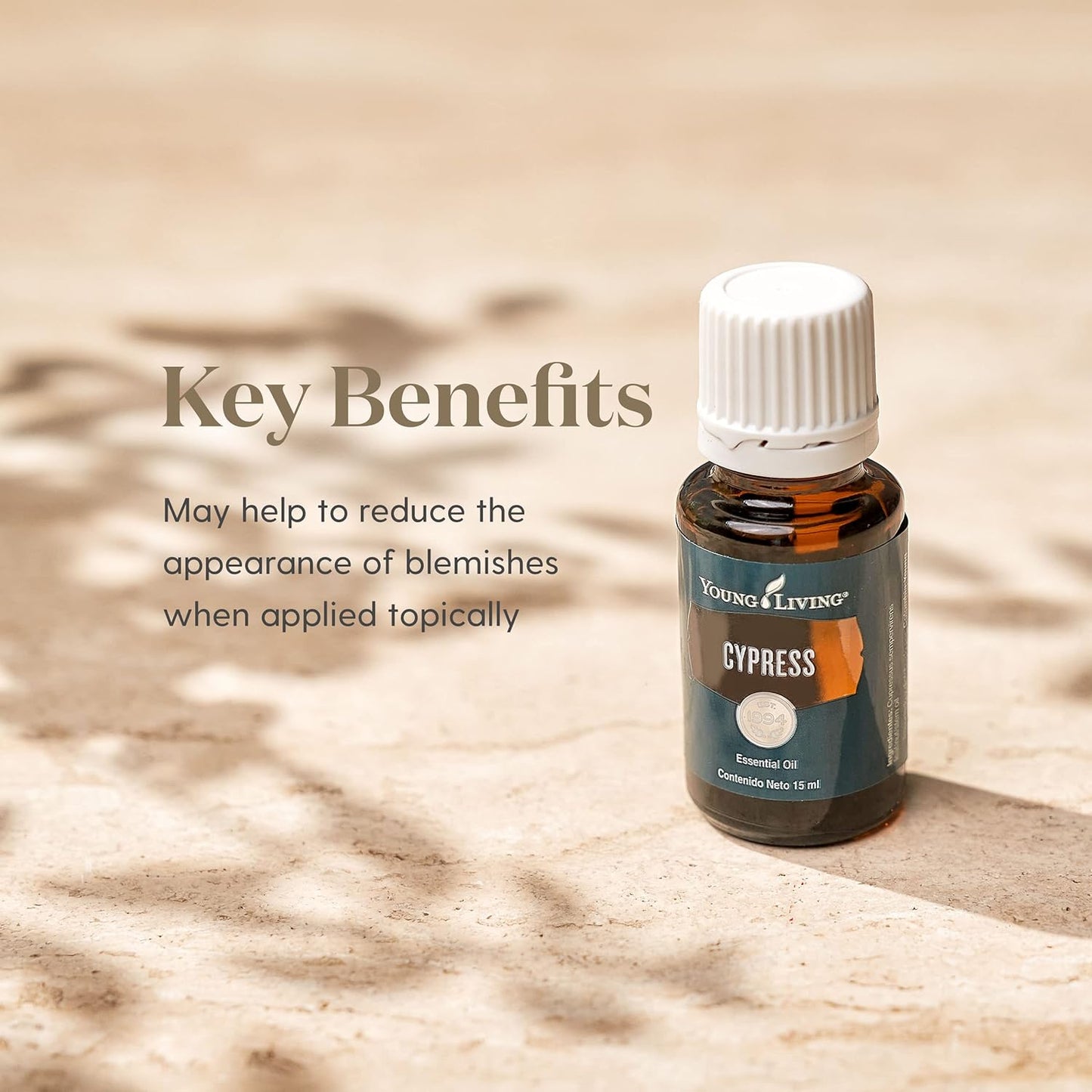 Oli Essenziali YOUNG LIVING - Cipresso (Cypress) - 15ml - 32019 - Oil for Relaxation, Freshness & Daily Aromatherapy