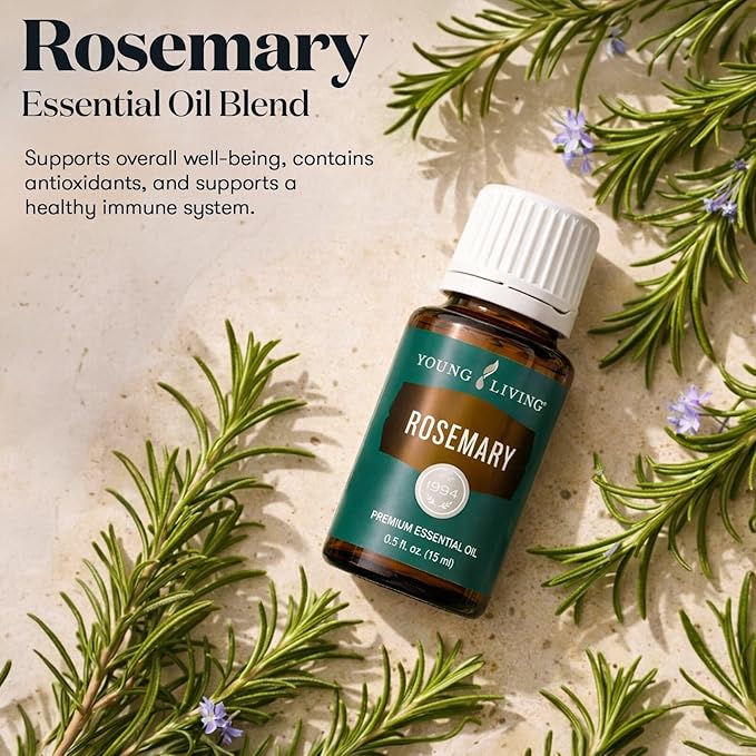 Oli Essenziali YOUNG LIVING - Rosmarino (Rosemary) - 15ml - 32048 - Supports Cognitive Clarity & Relaxation