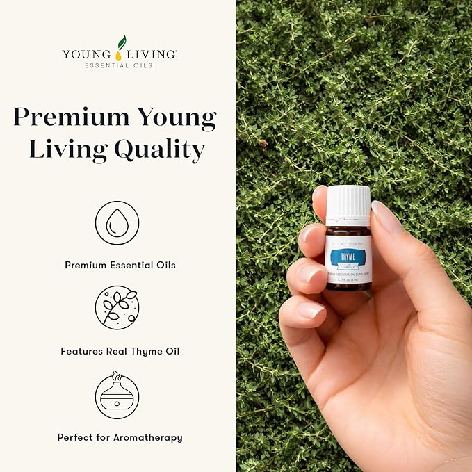 Oli Essenziali YOUNG LIVING - Timo+ (Thyme+) - 5ml - 559708 - Essential Oil for Recipes, Seasonings