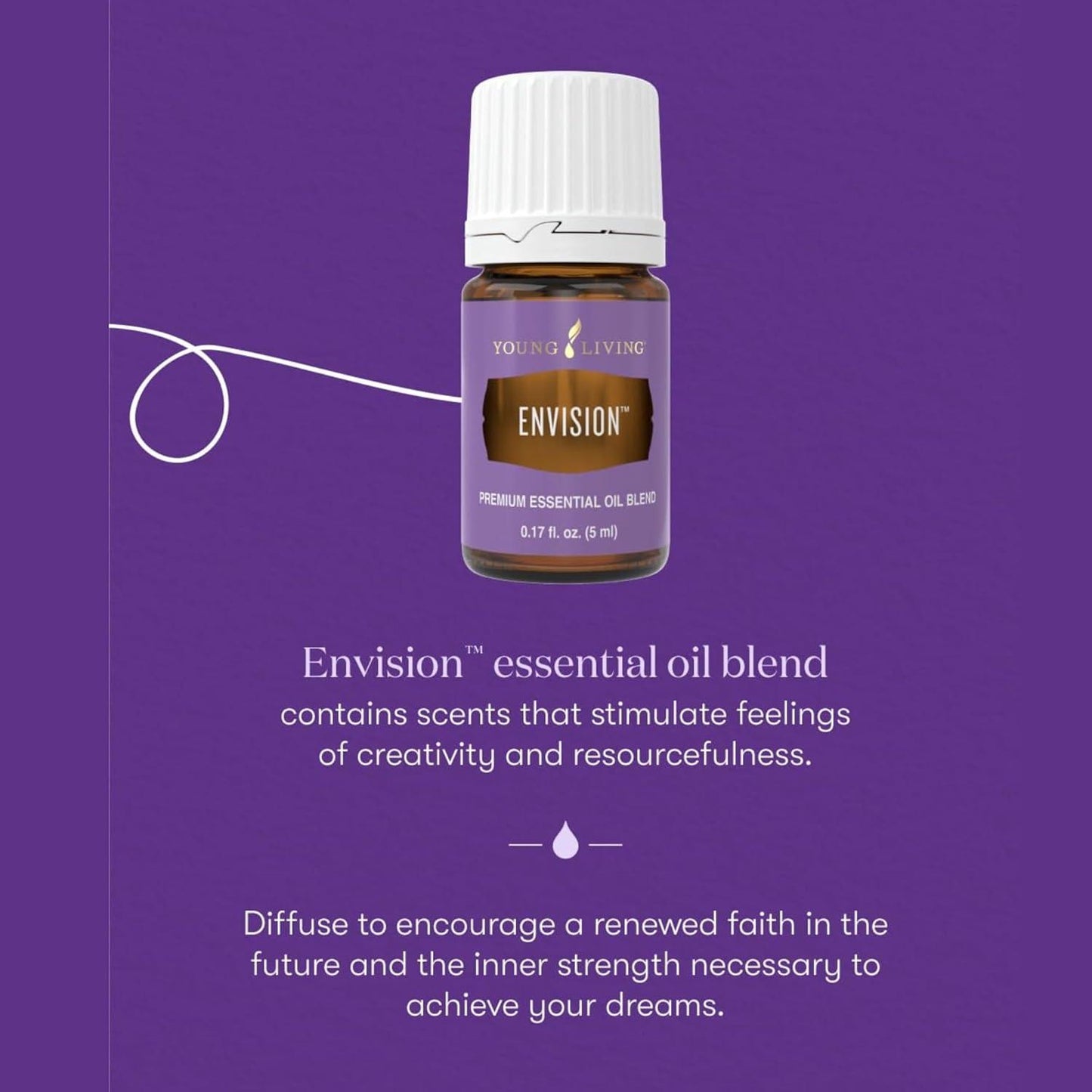 Envision Essential Oils Blend 5 ml by Young Living Kosher Certified New  Lavender Oil - Awakening Your Inner - Remove Negative Emotions