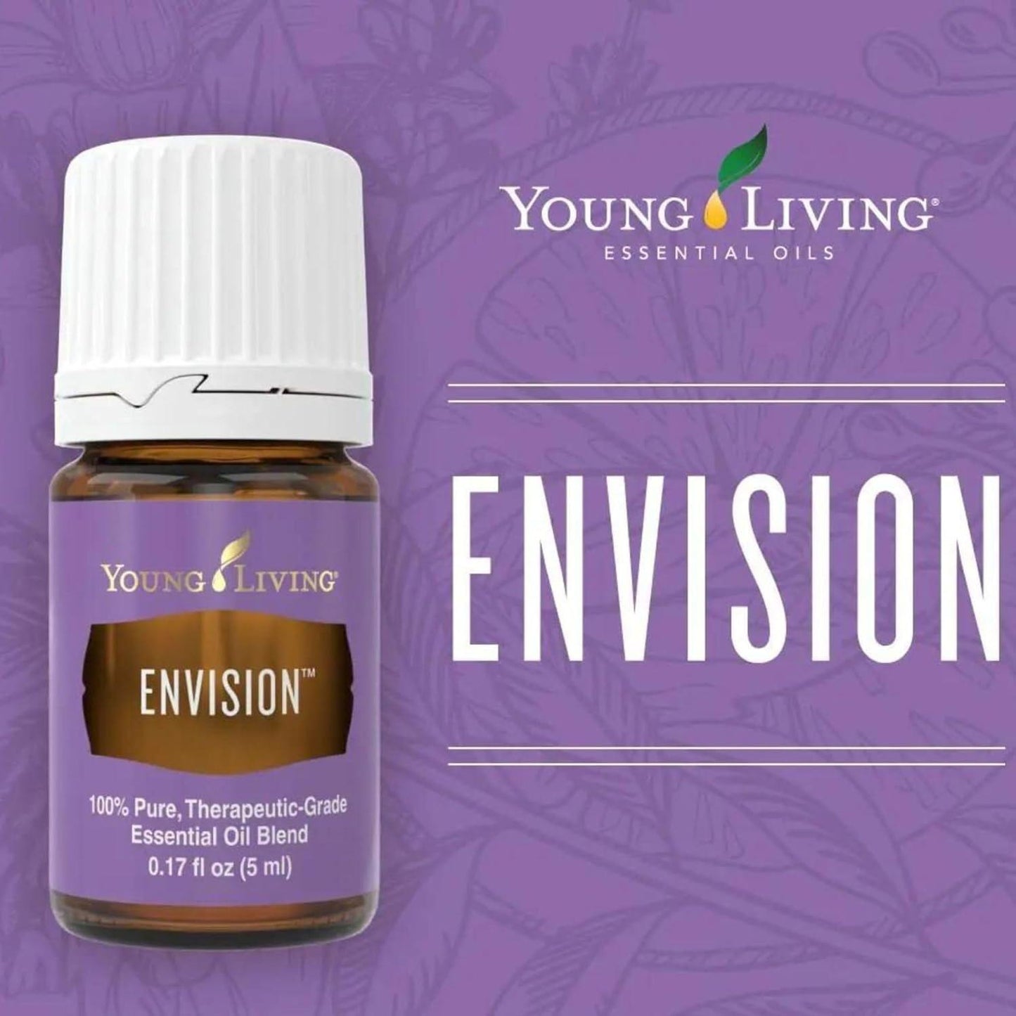 Envision Essential Oils Blend 5 ml by Young Living Kosher Certified New  Lavender Oil - Awakening Your Inner - Remove Negative Emotions