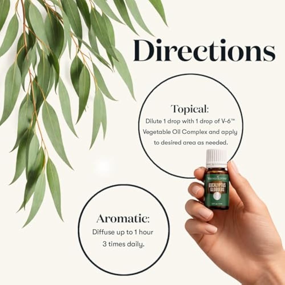 Oli Essenziali YOUNG LIVING - Eucalipto (Eucalyptus Globulus) - 15ml - 32028 - Supports Breathing Comfort & Relaxation