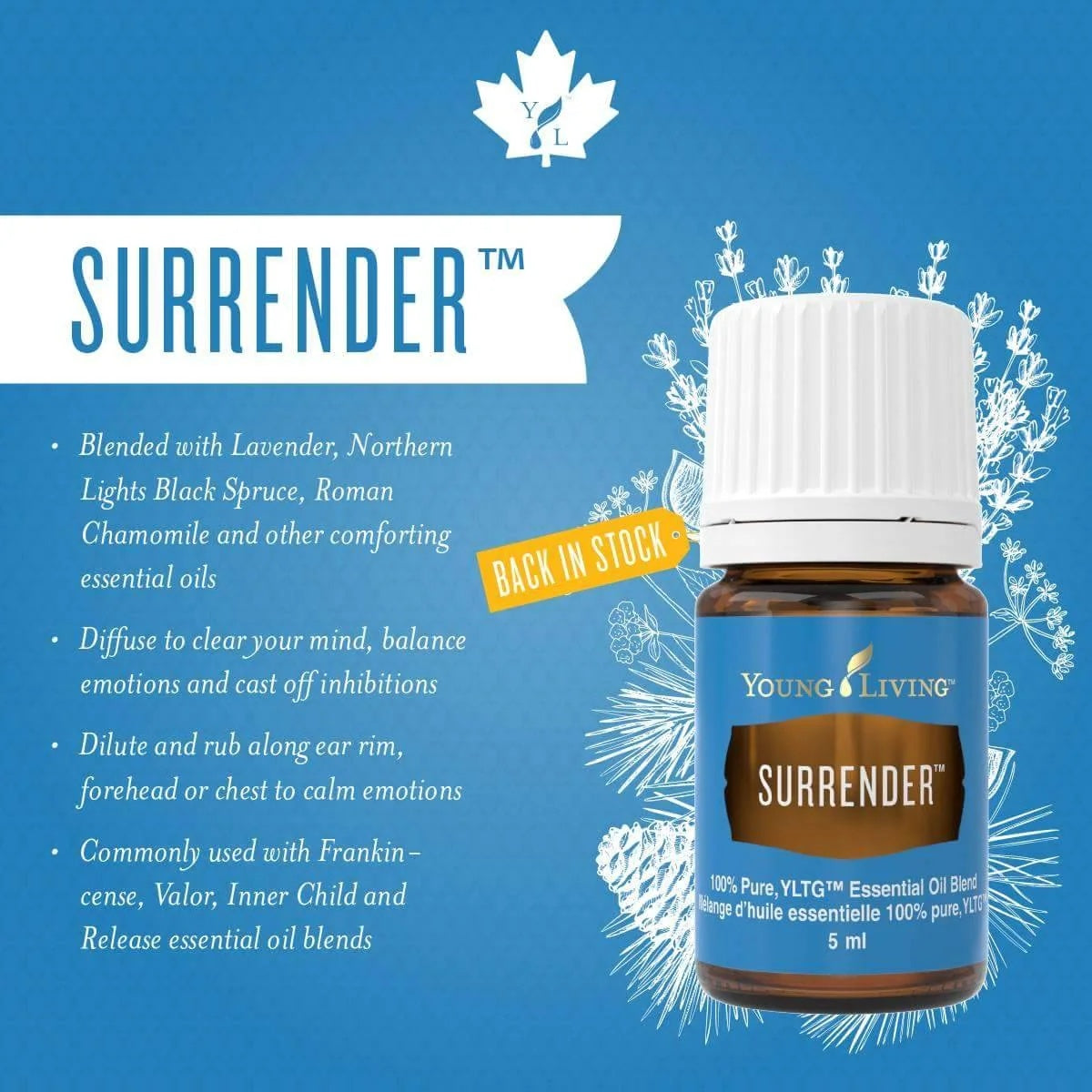 Oli Essenziali YOUNG LIVING - Resa (Surrender) - 5ml - 32379